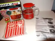Sharper Image Microwave Popcorn Popper 6 Paper Popcorn Bags