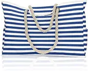 [Generic] Beach Bag Beach Bags for Women Rope Handles Beach Bags Waterproof Sandproof Pool Bag Large Packable Beach Bag Beach Tote