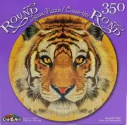 350 Pieces Jigsaw Puzzle 14 Round Beautiful Tiger CraZart