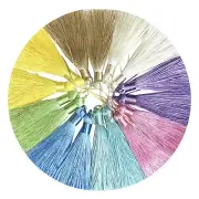 10pcs 8cm Fat Macaron Tassel Fringe packing Sewing Decor Trim Craft Jewerly T11