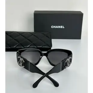 【現貨】麗睛眼鏡Chanel【可刷卡分期】香奈兒 CH5473Q 黑銀色 太陽眼鏡 香奈兒新款太陽眼鏡 香奈兒熱賣款眼鏡