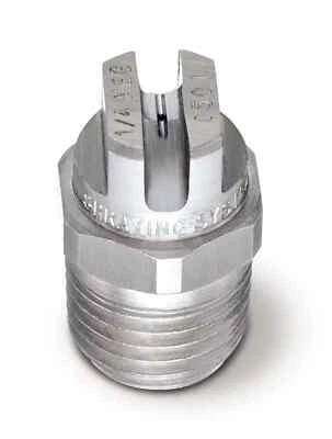 Spraying Systems 1/4" MEG 1504 SS WashJet Spray Nozzle Tip 15 Deg 4.0 Orifice