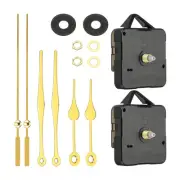 Clock Mechanism Replacement, 2Set Quartz Clock Mechanism DIY Wall Clock, 18008