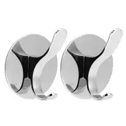 2PCS Wall Mounted Clothes Hook Heavy Duty Door Towel Hook Bathroom Wall Hanger for Household