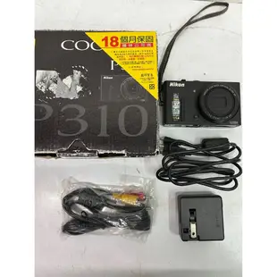 【蝦米二店】二手 Nikon CoolPix P310 數位相機 相機 原廠盒裝(螢幕暗角) A