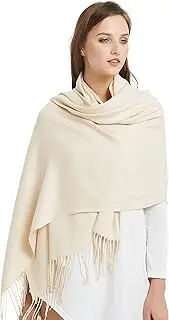 [VIVIAN & VINCENT] Women's Soft Solid Color Pashmina Shawl Wrap Scarf