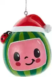Cocomelon Christmas Ornament, Personalized by Me, black ink, by Kurt Adler