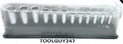SNAP ON TOOLS 3/8" drive 8 thru 19 mm 6-point Deep Socket Set 212SFSMY NEW
