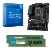 Intel i7 12700K , MSI Z790-P PRO WIFI DDR4, Crucial 16GB DDR4 Bundle