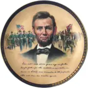 Abraham Lincoln Portraits of Valor The Gettysburg Address 8" Collectible Plate