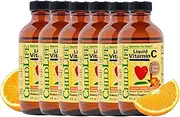 Childlife Liquid Vitamin C, Orange Flavor, Glass Bottle, 4-Ounce (6 Pck)