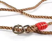 RIZGHWOY Strong Adjustable Swing Ropes Set for Hammock Chair, Heavy Duty Tree Hanging Straps for Outdoor Fun, 1.8m Long, 660lb Capacity, Brown