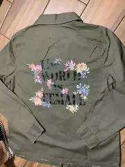 Urban Retro Women’s Size Medium Army Green Utility Jacket “The World Is Female”