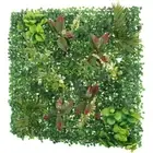 Artificial Plant Simulation of Greenery Hanging Faux Grass Backdrop