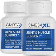 OmegaXL 2 pack All-Natural Powerful Omega-3 Health Supplement with 30 Healthy Fatty Acids, including DHA and EPA to Help Relieve Joint Pain Due to Inflammatory Conditions - Omega XL