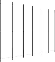 vidaXL 6-Panel Room Divider - Lightweight and Foldable Partition, Durable Fabric Screen, White, Ideal for Living Room and Bedroom Decoration