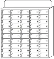 Portable Storage Wall-Mounted Mobile Phone Storage Locker - White Acrylic Cell Phone Cabinet, Thickened Design, Lockable, Clean Desktop nizer, Size 50 for Secure Storage