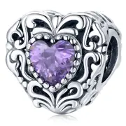 Solid 925 Sterling Silver Mesmerise Love in Iris Pandora Inspired Bead Charm