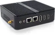 Mini PC Windows 11 Celeron j6412,Mini Computer 8GB DDR4 RAM,128GB SSD, Mini Desktop Computer Dual LAN, 2xRS232 COM USB 3.0, Dual HDMI DP 4K Cheap PC ALLASONE