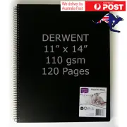 Visual Art Diary Derwent Academy Drawing Sketch Pad 28X35.7 cm 110gsm 120 Pages