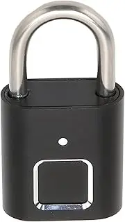 XUMIUZIY Fingerprint Padlock, Biometric Locker Lock Smart Security Digital Water Resistant Locker Lock for School Gym, Simple Operation Built in Battery