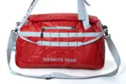 Granite Gear Foldable Duffle Bag With Backpack Straps Waterproof Sports Gym Duffel Bag Crossbody Camping Hiking Bag G5035 Red