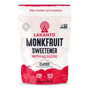 Classic Monk Fruit Sweetener 1 LB - Zero Calorie Sugar Substitute, Low Carb, Ket