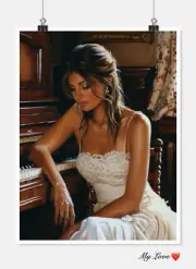 Melodies of Grace - DIY Chart Counted Cross Stitch Patterns Needlework DMC Color