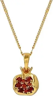 [DIIOOMIEEU] Unique Pomegranate Earrings/Necklace for Women Fashionable Zircons Jewelry Creative Fruit Shaped Ornament Women