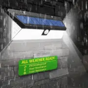 Outdoor Solar Motion Sensor Light 66 LED PIR Sensor 120 Degree 3 Mode No Wire