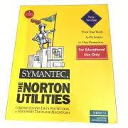 SYMANTEC THE NORTON UTILITIES Floppy Disks Software Version 3.1 Mac Sealed New