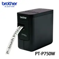 在飛比找momo購物網優惠-【brother】PT-P750W 無線電腦連線標籤列印機(