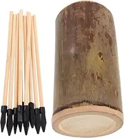 Sosoport 1 Set Traditional Tossing Game Outdoor Fun with Authentic Arrows Bucket Skill Development Coordination for Backyard Park Beach Activities
