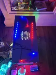 12 LED Meteor Dual LIGHT KIT Red Blue 12v NOS PC Comp Case MOD RGB Flash READ