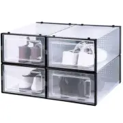 NEW! OnDisplay ClikShoe STACKABLE CLEAR SHOEBOX - CUSTOMIZABLE SHOE STORAGE BOX