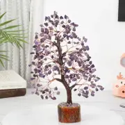 Gemstone Tree Crystal Tree of Life Attract Good Luck - Home Decor Gift Healing
