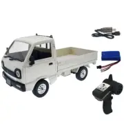 White WPL 1:10 2.4G Remote Control Truck D12 RC Toys Drift RC Car Birthday Gifts