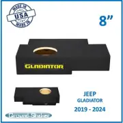 2019-2024 Jeep Gladiator 8" Single Sealed Sub Box Subwoofer Enclosure YELLOW