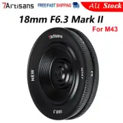 7artisans 18mm F6.3 II Ultra-thin APS-C Maual Focus Lens For M43 Mount Camera