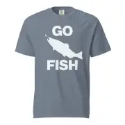 GO FISH T-Shirt Sport Fishing Ocean Saltwater Freshwater Catch Comfort Colors