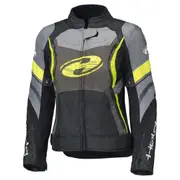 Held Baxley Top waterproof Ladies Motorcycle Textile Jacket, black-yellow, Size XL for Women Black Yellow