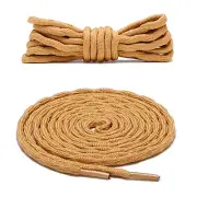 2 Pair Wave Tan Hiking Work Boot Shoe Laces for 5 6 7 8 9 10 eyelets Stay Tied