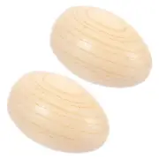 2 Pcs Rainstick Toddler Musical Instruments Wooden Eggs Percussion Instrument
