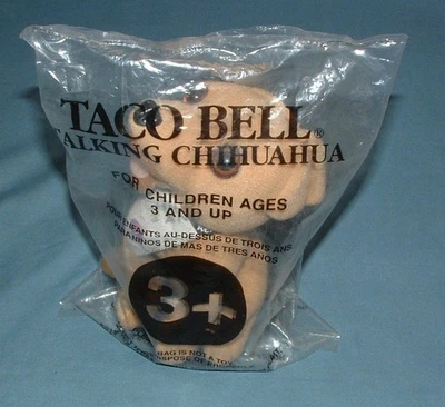 TACO BELL TALKING CHIHUAHUA "YOU ARE GETTING HUNGRY" - 1998 - APPLAUSE - MIB