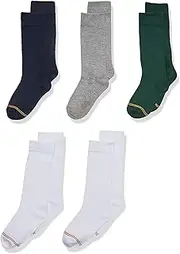[Gold Toe] girls Knee High Socks, 5 Pairs Socks - multi - Shoe Size: