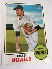 2017 Topps Heritage Jumbo 5x7 Chad Qualls Rockies 124 #’d 02/49