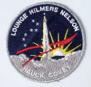 VINTAGE LOUNGE HILMERS NELSON HAUCK COVEY NASA SOUVENIR PATCH WOVEN CLOTH BADGE