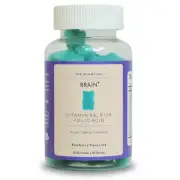Brain Booster Gummies - Brain Supplement with B12 Energy and Clarity - Blueberry