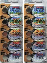 10 Original Maxell SR1116SW Button Batteries