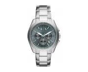 Stainless Steel Multifunction Wristwatch For Men Model Ss 001, Silver